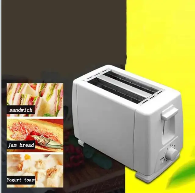 2 Slices Toaster Home Breakfast Bread Maker Machine Sandwich Toa in Toasters & Toaster Ovens in Mississauga / Peel Region - Image 3