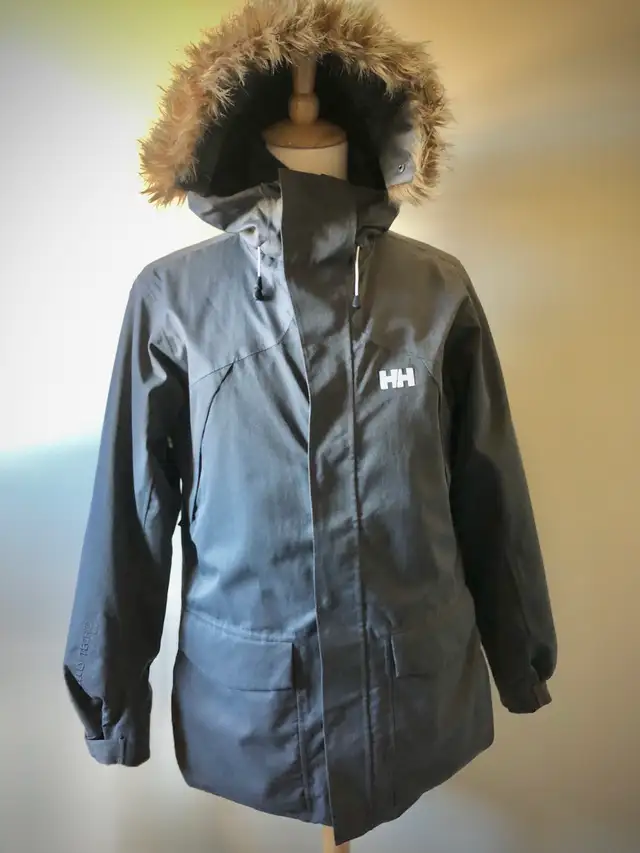 Helly Hansen Tech Grey XL Mens Warm Winter Jacket Hood Coat in Men's in Calgary - Image 2