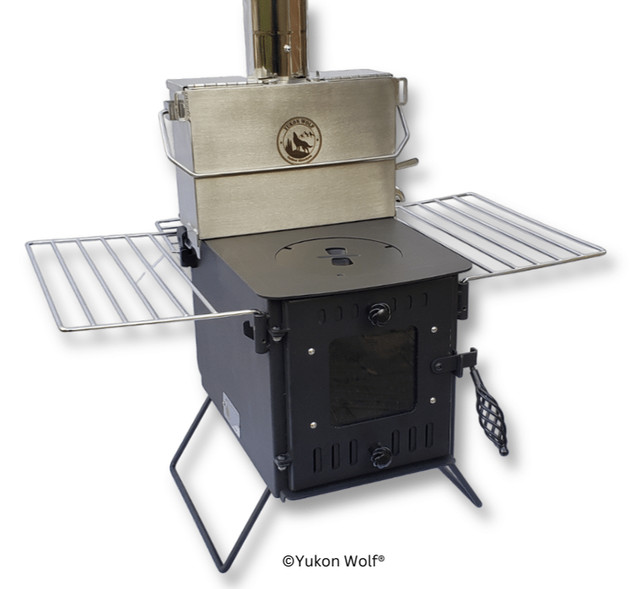 Portable Camping Wood Stove With 3.5L Hot Water Tank (OwenSd,ON) in Other in Owen Sound - Image 3