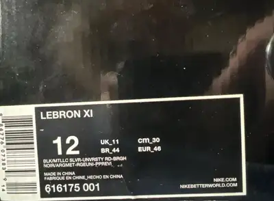 Nike LeBron XI 12 *Negotiable*, View more