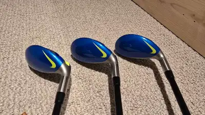 Used, still in great condition! $360 for all three. Nike Vapor Fly Hybrid Utility RH Clubs 3 Hybrid...