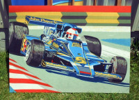 Oeuvre Formule 1 - Sérigraphiée 70s Vintage