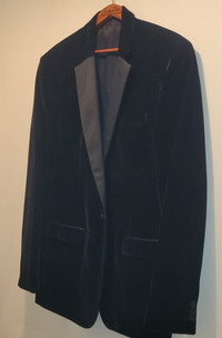 Louis Philippe black velvet coat