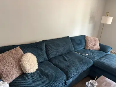 couch and ottoman, View more