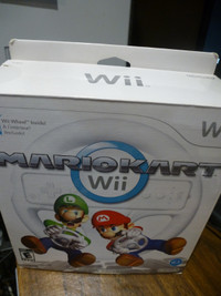 Wii Mario Kart In box & wheel