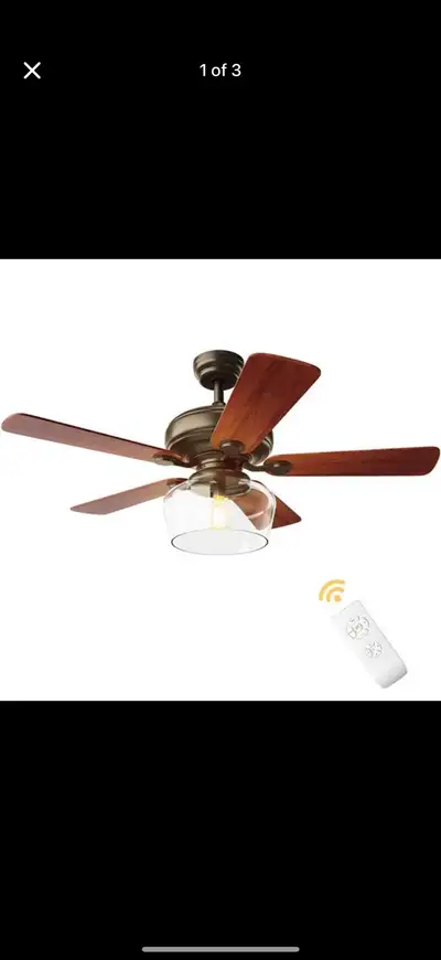 Costway 52-in Brown LED Indoor Ceiling Fan with Handheld Remote, View more