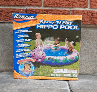 New Spray 'N Play Hippo Pool