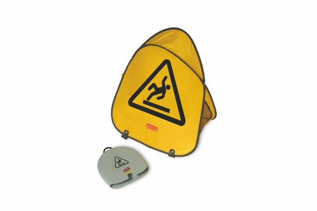 Rubbermaid - Folding Saftey Cone w/Wet Floor Symbol in Industrial Kitchen Supplies in Burnaby/New Westminster