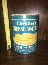Vintage Christie’s Cheese Wafers Tin