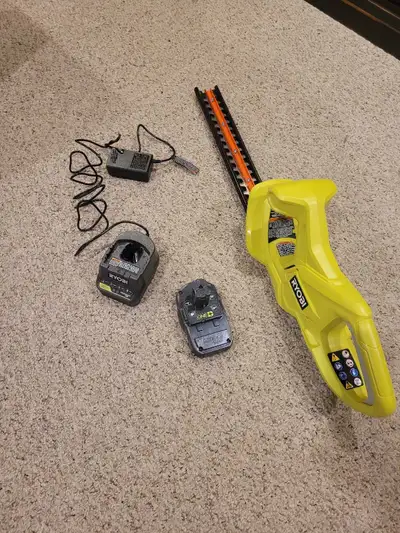 Ryobi P2607 18 Volt Hedge Trimmer with Battery, View more