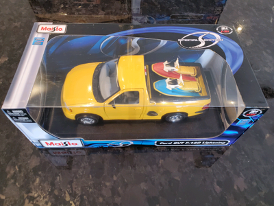 Rare BNIB #31800 Maisto Ford SVT F-150 Lightning Pickup 2 Seadoo's Yellow Model Car BBR ERTL America...