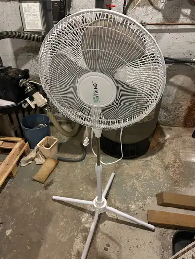Living Oscillating fan on stand, View more