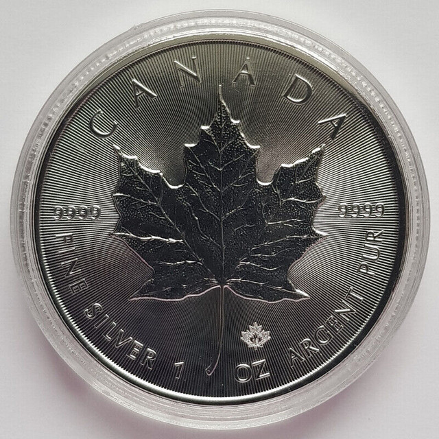 Canada Silver Canadian Maple Leaf 1 oz Silver 999 9999 Coins in Arts & Collectibles in City of Toronto - Image 2