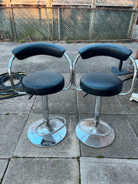 Pair of swivel stools
