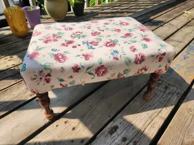 Floral Footstool, View more