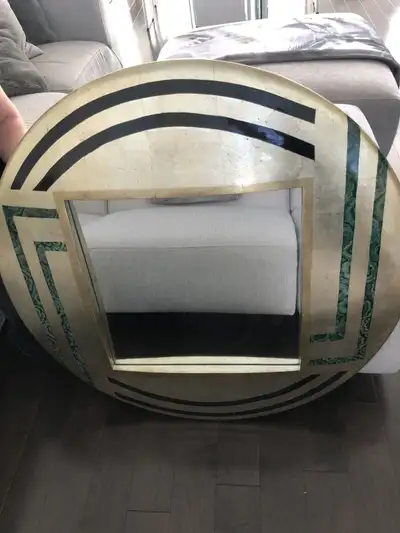 Decorative Round Mirror 36”, View more