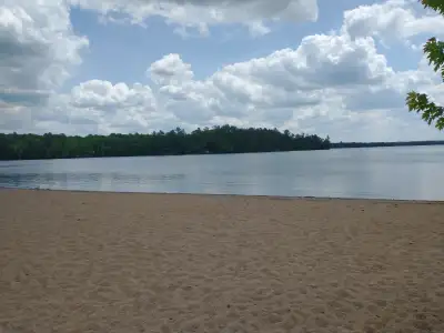 Family Friendly and very private campsite with small cabin and outhouse for rent minutes to Chandos...