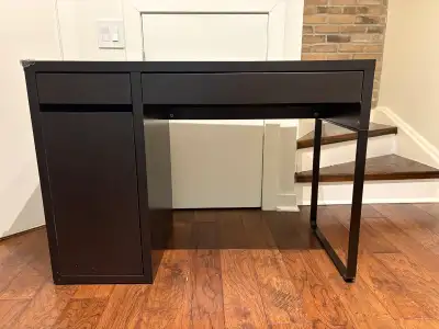 Black IKEA Desk with Storage , View more