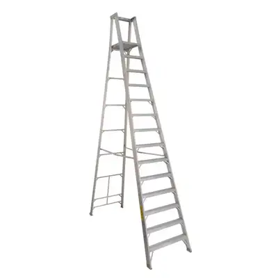 Lightly used Featherlite Aluminum 16' Platform Ladder located in Norwich.