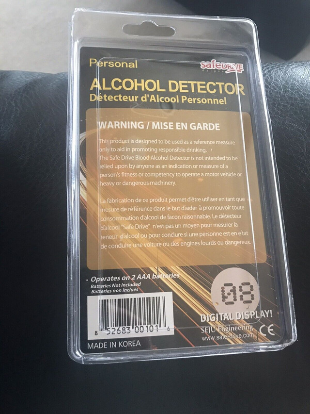 PORTABLE ALCOHOL DETECTOR - BNIB in General Electronics in Delta/Surrey/Langley - Image 2