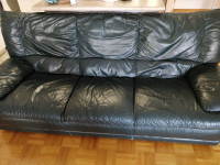 Green Sofa made in Italy soft cowhide leather