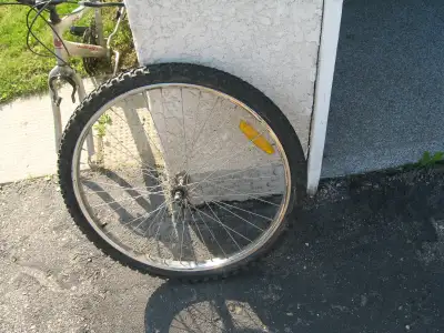 MOUNTAIN BIKE  FRONT WHEEL WITH TIRE & TUBE, View more