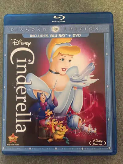 Disney Cinderella bluray and DVD mint shape, View more