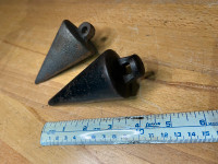 Vintage Cast Iron Plumb-Bobs