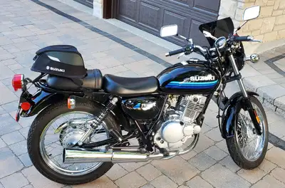 Black 2019 Suzuki TU250X. Made in Japan. Engine Displacement (cc) - 250 CCs air cooled with fuel inj...