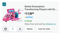 Barbie Dreamplane Transforming Playset with Reclining Seats