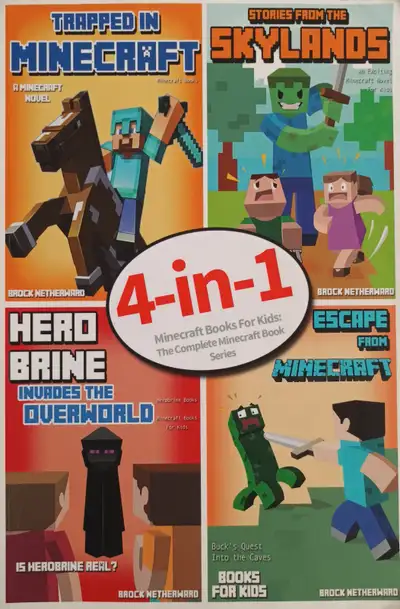 4in1 Minecraft Books for Kids: The Complete Unofficial Minecraft, View more