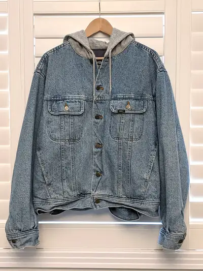 Lee Hooded & Lined Denim Jean Jacket, View more