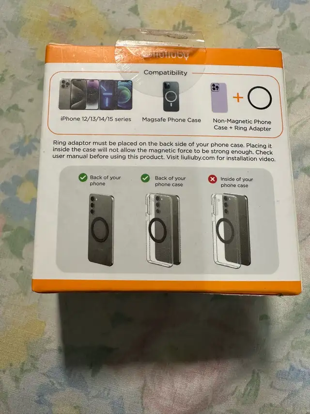 Liuliuby MagSafe Phone Mount - New in Box! in Cell Phone Accessories in Oshawa / Durham Region - Image 3