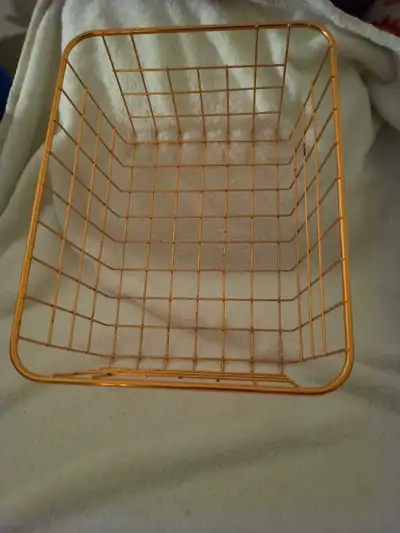 Gold Wire Storage Basket, View more