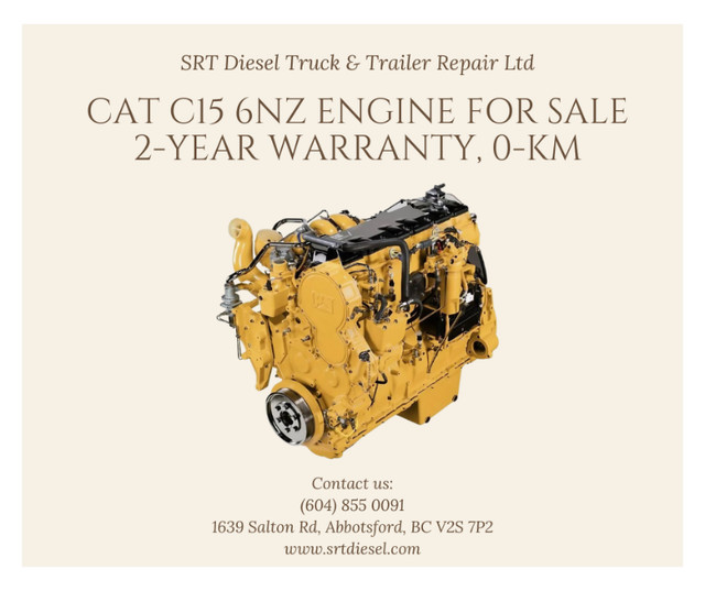 CAT C15 6NZ ENGINE - 2Y WARRANTY, 0KM in Engine & Engine Parts in Abbotsford