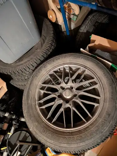 Mag enkei with tire 17 by 7 offset 45 tires new summer