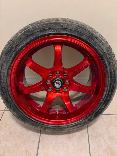 Up for sale is a complete set of 4 matching Goodyear Eagle GT 215/45ZR17 91W performance all-season...
