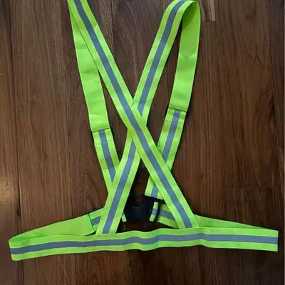 Five reflective safety harnesses for $35. Excellent, barely used condition. Good for running, cyclin...