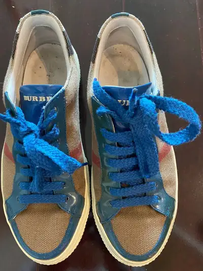 Burberry blue classic check sneaker size 35 - $120, View more