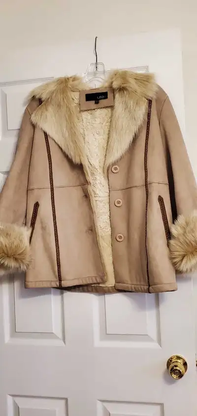 Utex Faux Fur Coat, View more