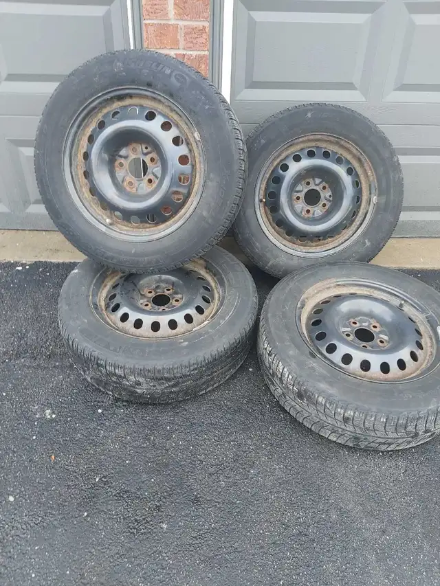 Michelin X-Ice snow tires on steel rims - 225/60R17 in Tires & Rims in St. Catharines - Image 2