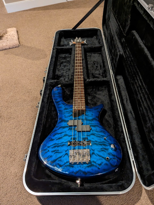 REDUCED!!! Washburn Taurus T14 Bass With Extras!!! in Guitars in Calgary
