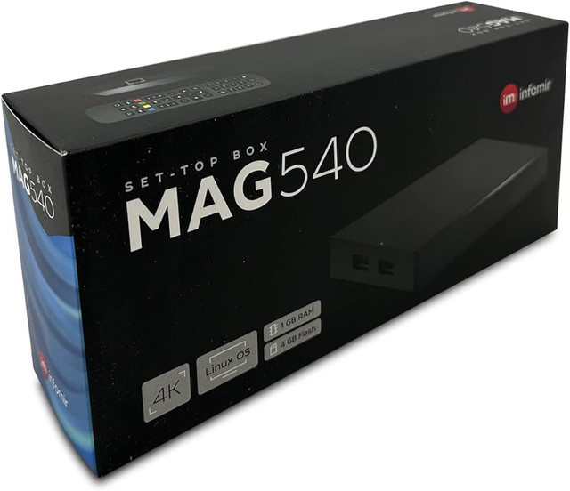Brand New 4k Mag 540W3 IPTV box for sale. in Cell Phone Accessories in Oshawa / Durham Region