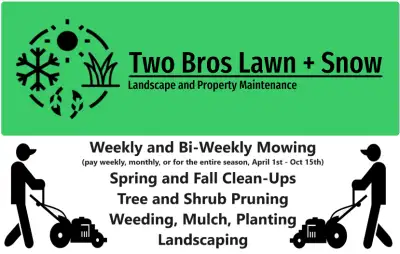 Hi Sarnia! We are Two Bros. James and Matt, and we are excited to offer our lawn and landscape servi...