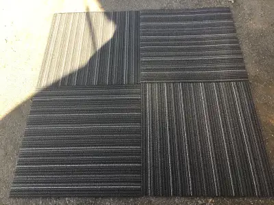 50 pic. Commercial Grade Carpet Tiles, Grey  24" x 24" -each $15, View more