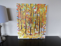 Beautiful Autumn Trees. Signed painting by A. Peycha