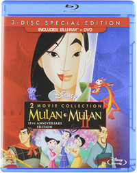 MULAN 3 DISC BLURAY DVD COMBO BRAND NEW FOR SALE