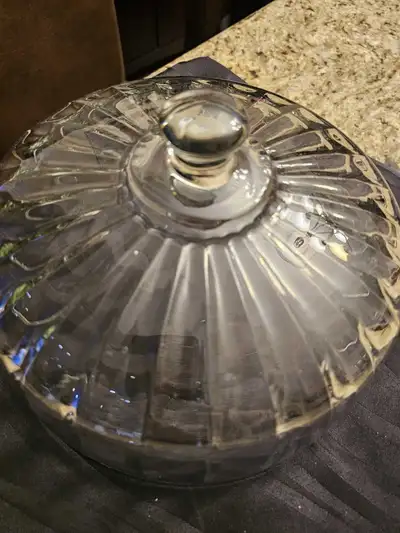 vintage cake stand with dome lid, View more