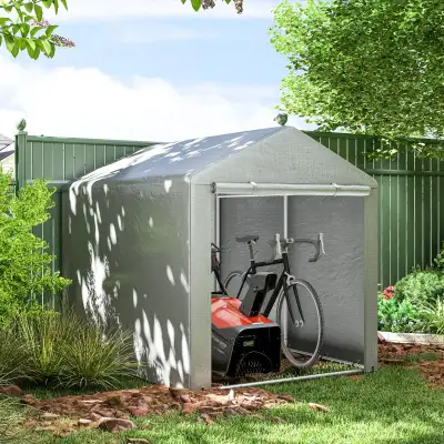 Portable Bicycle Shed with Galvanized Steel Frame and Large Door, View more