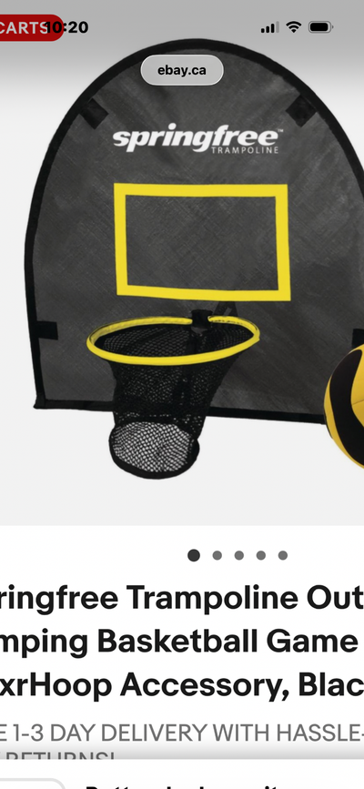 Springfree trampoline hoop, View more
